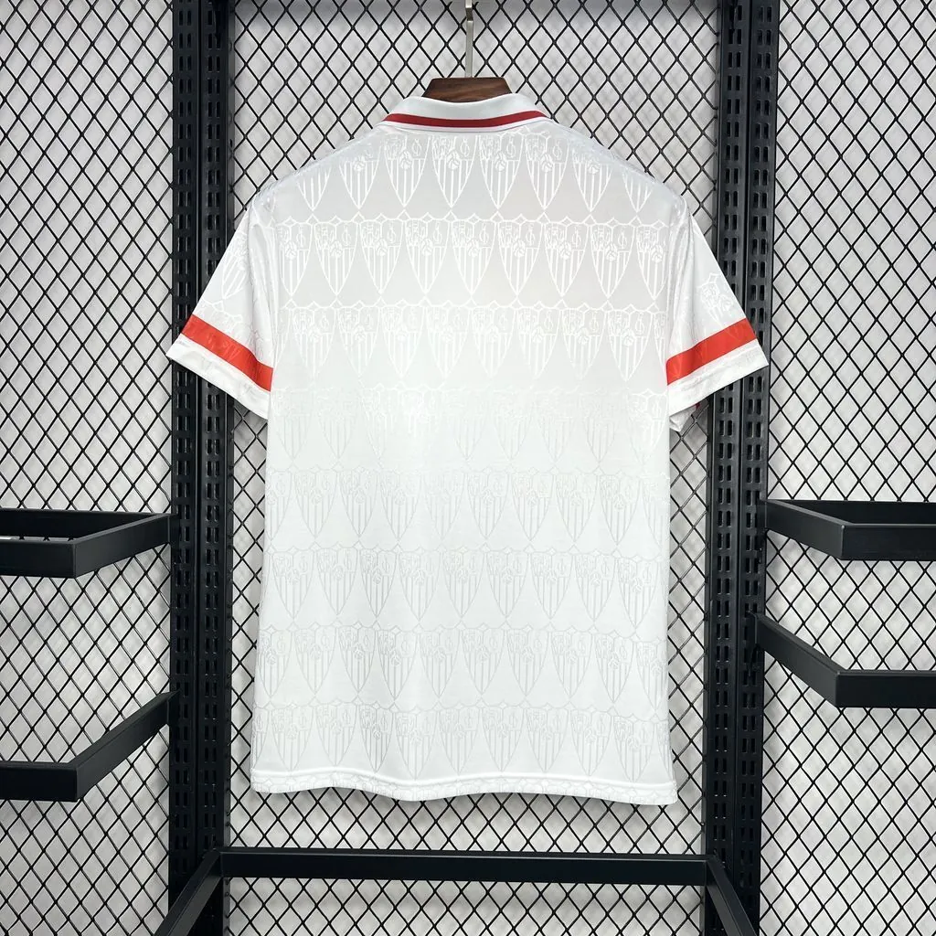 93-94 Sevilla Home Retro Kit Vintage Shirt Football AAAAJersey Yupoo 1