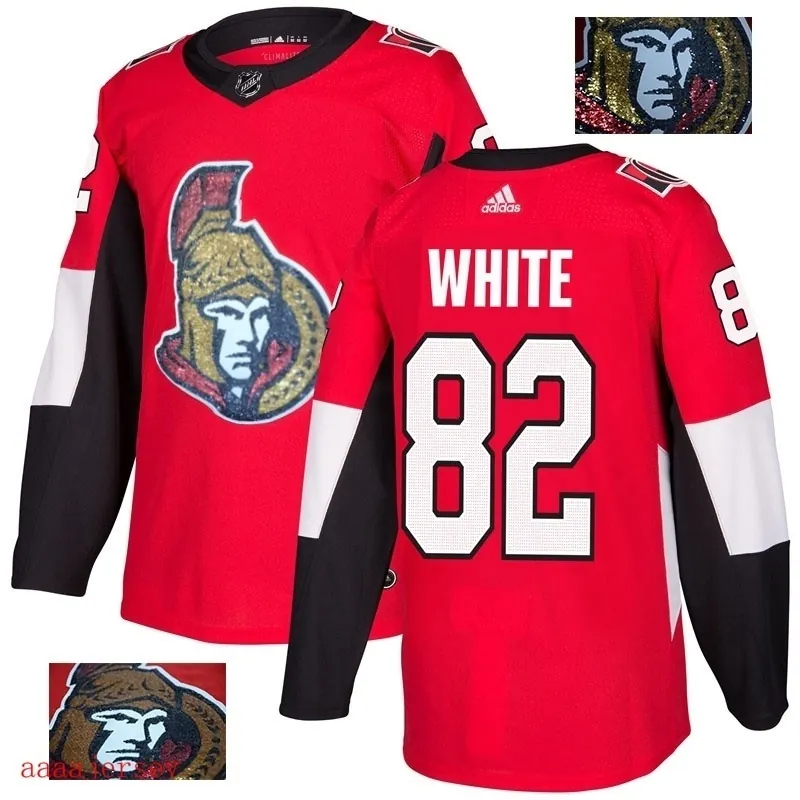 2018 Ottawa Senators ice hockey jersey M-3XL 渥太华参议员队时尚亮片款冰球服 21