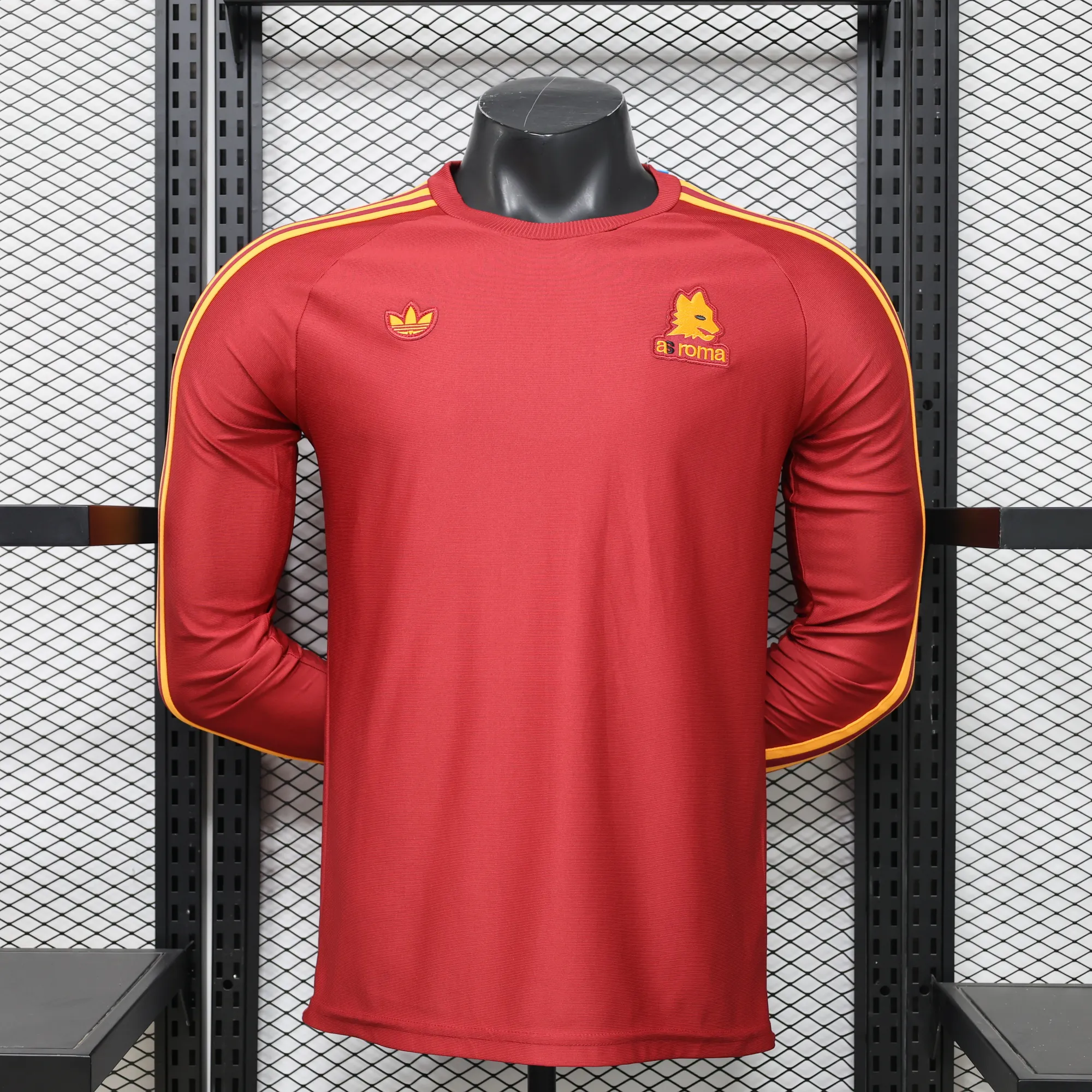 26-27 Roma Mens Casual Retro Style Football Long Sleeve T-Shirt AAAAJersey Wholesale Yupoo 4