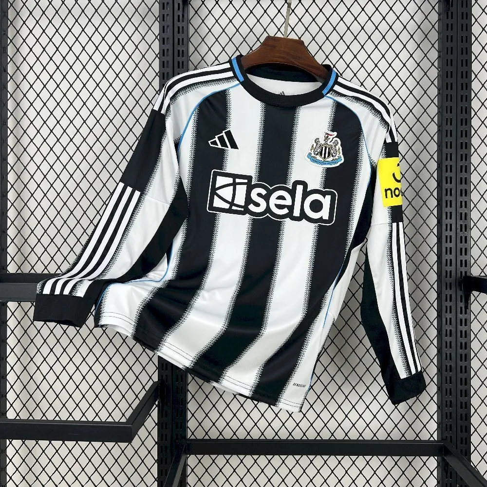 25-26 Newcastle United Home Kit Football Long Sleeve T-Shirt AAAAJersey Supplier Yupoo 6