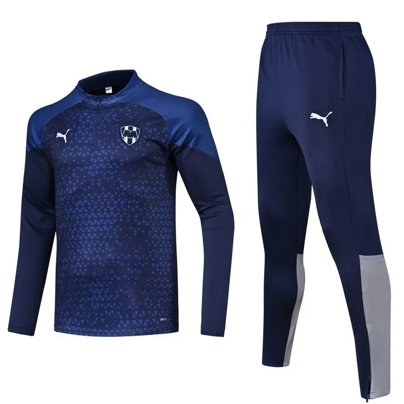 23-24 Rayados Monterrey Long Sleeve Navy Training Suits Soccer Jerseys Yupoo 4