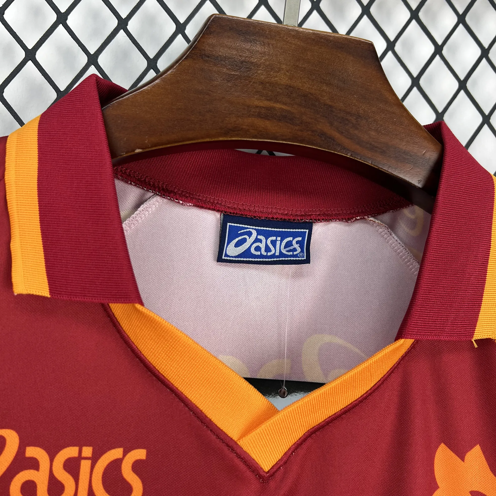 95-96 AS Roma Retro Mens Pre-Match Kit Vintage Soccer T-Shirt AAAAJersey Supply Yupoo 6 6