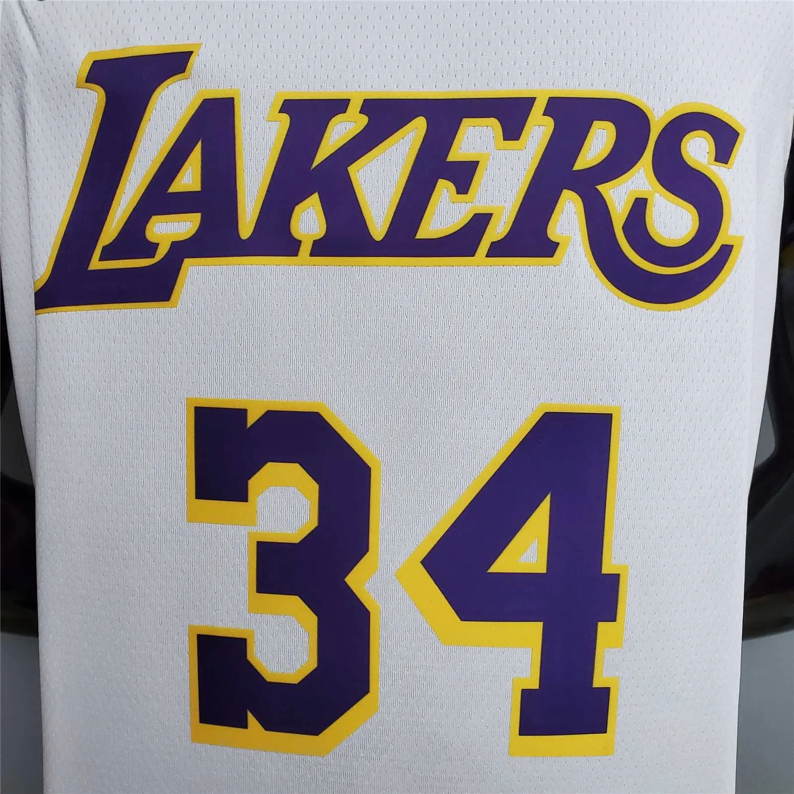 O'Neal #34 Lakers Round neck white 3