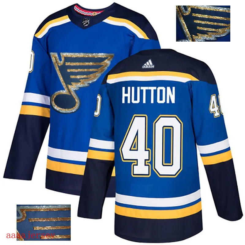 2018 St. Louis Blues ice hockey jersey M-3XL 圣路易蓝调队时尚亮片款冰球服 12