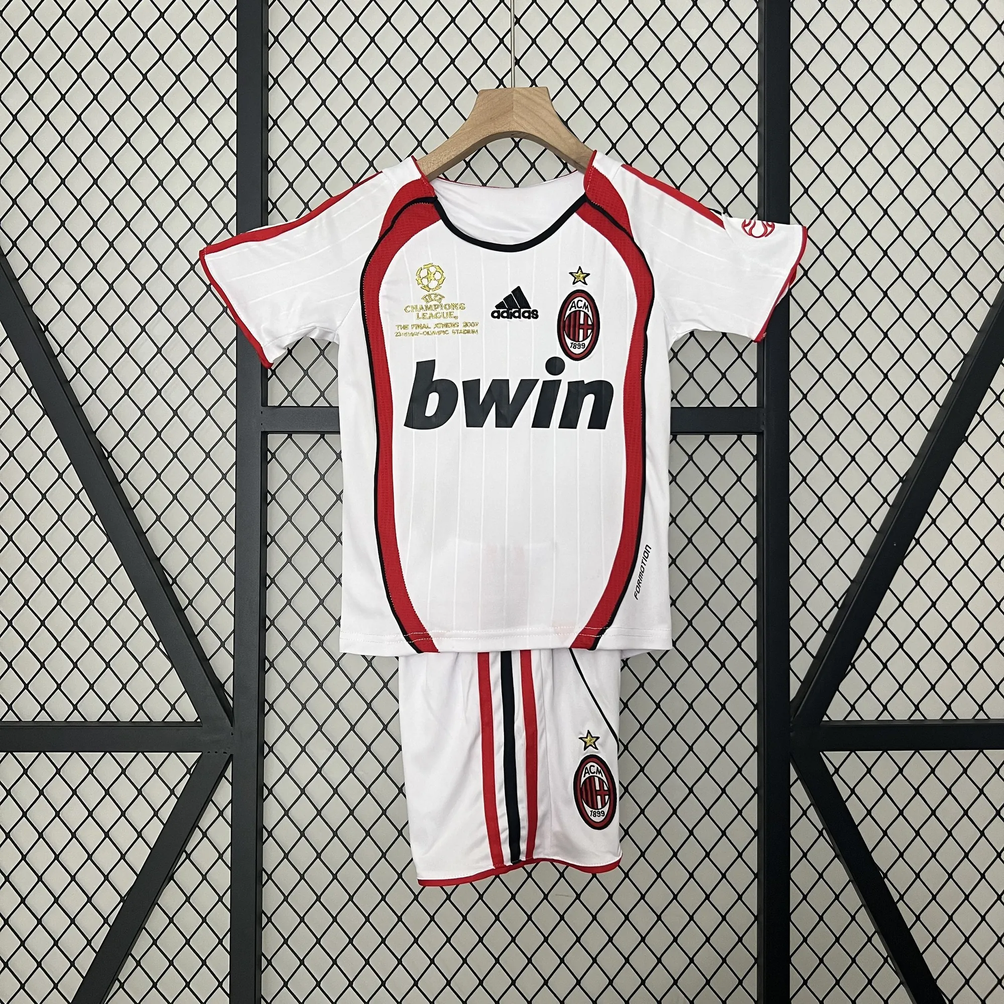07-08 AC Milan Retro Kid UCL Final Version Kits Sets Jersey Supplier Yupoo 11