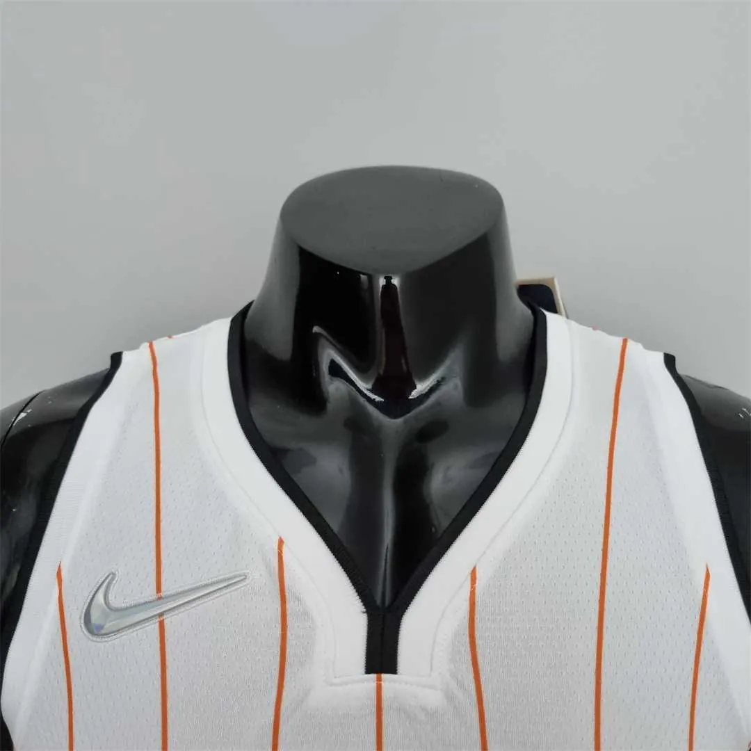 75th Anniversary Orlando Magic Fultz #20 White Orange NBA Jersey 5