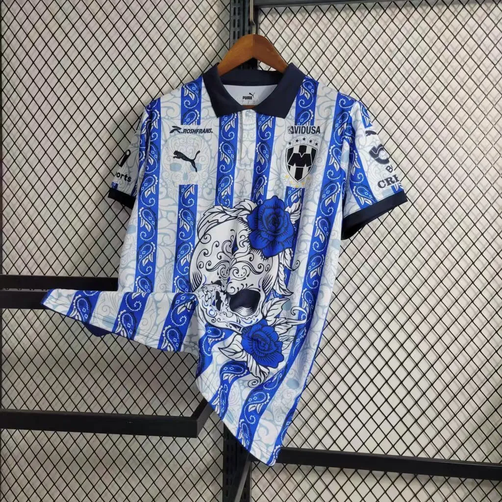 23-24 Rayados Monterrey Day of the Dead Halloween Kit Special Edition Shirt Soccer Jerseys Yupo 7