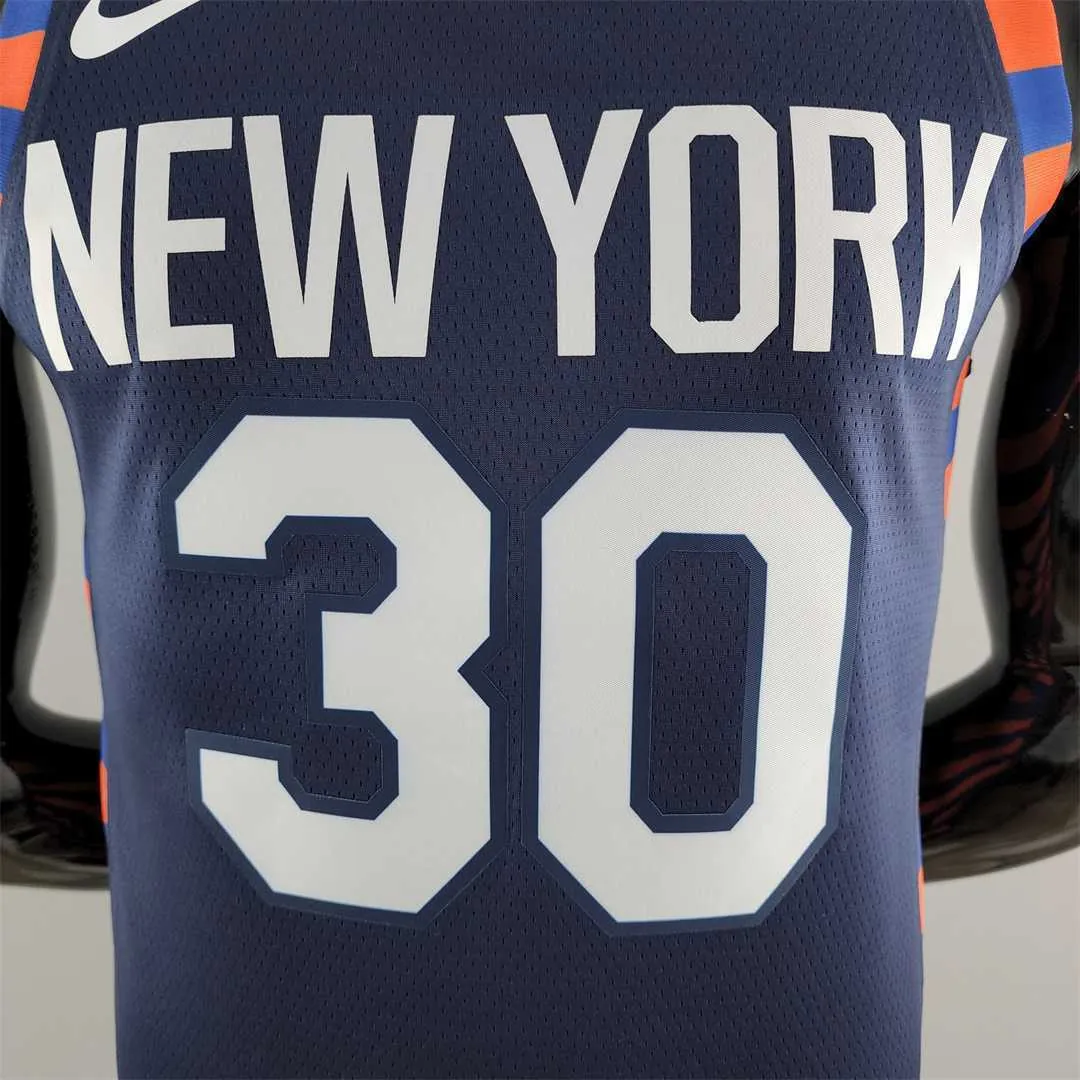 New York Knicks RANDLE #30 Striped NBA Jersey 7