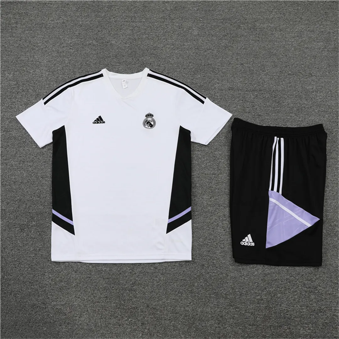 22-23 Real Madrid Training Jersey White 7