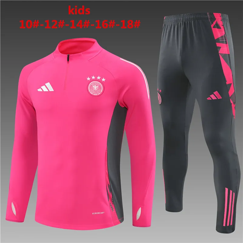 2024 Germany Kids Long Sleeve Training Suit Football Shirts 1