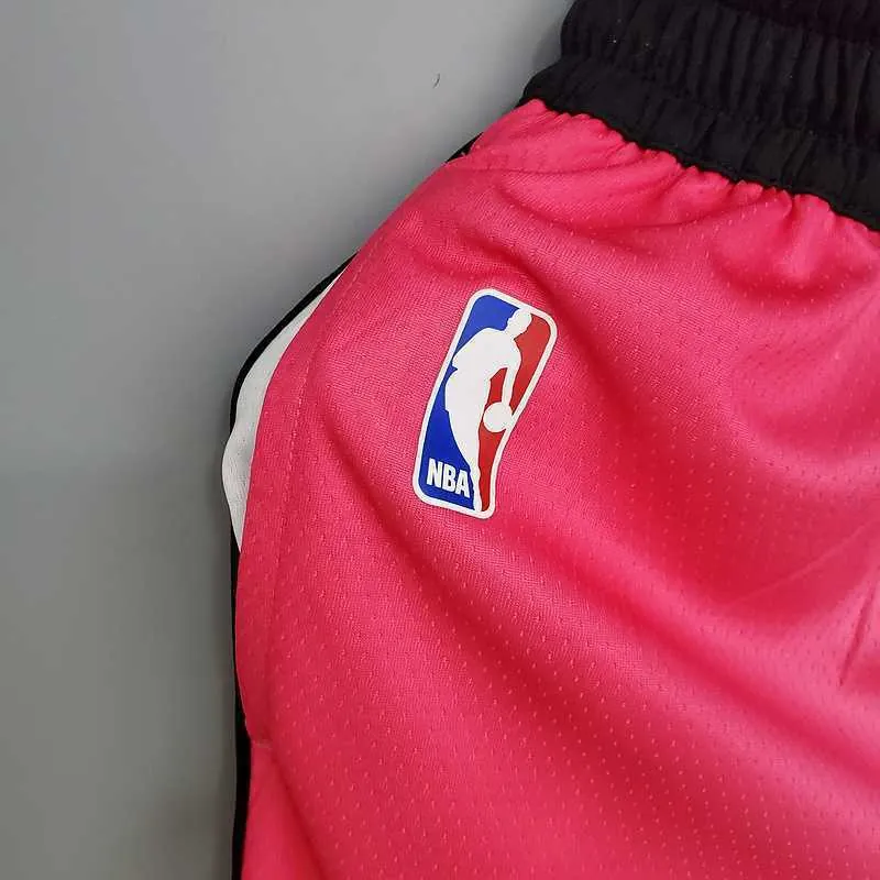 New Miami Heat Shorts City Edition Pink Blue Gradient Color 2