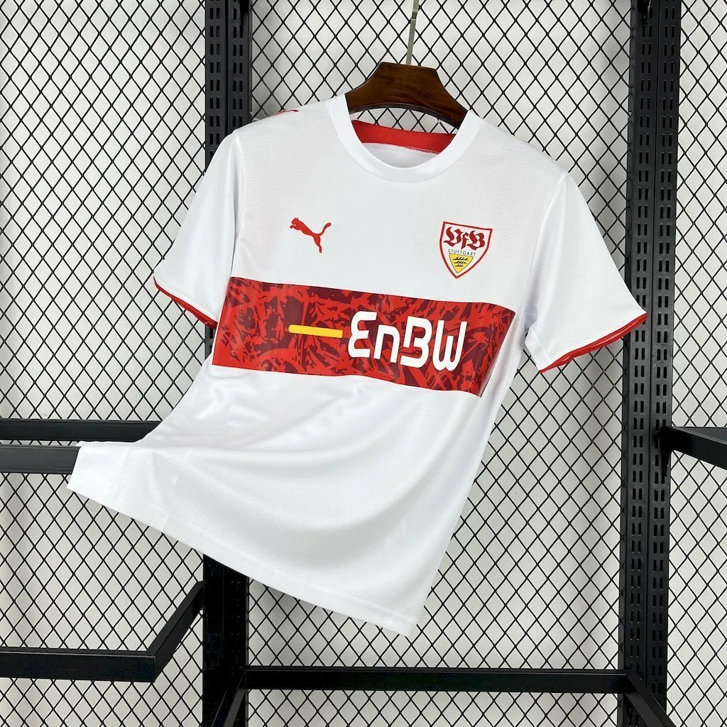 06-07 Stuttgart Home Retro Kit Vintage Shirt Soccer AAAAJersey Yupoo 6