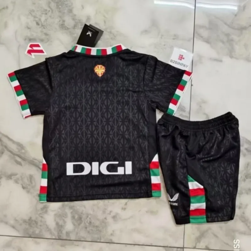 24-25 Bilbao Fourth Kid Kits Youth Apparels Soccer AAAAJersey Yupoo 1