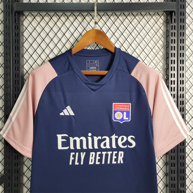 23-24 Lyon Blue Training Suit Size S-XXL Soccer Jersey 4