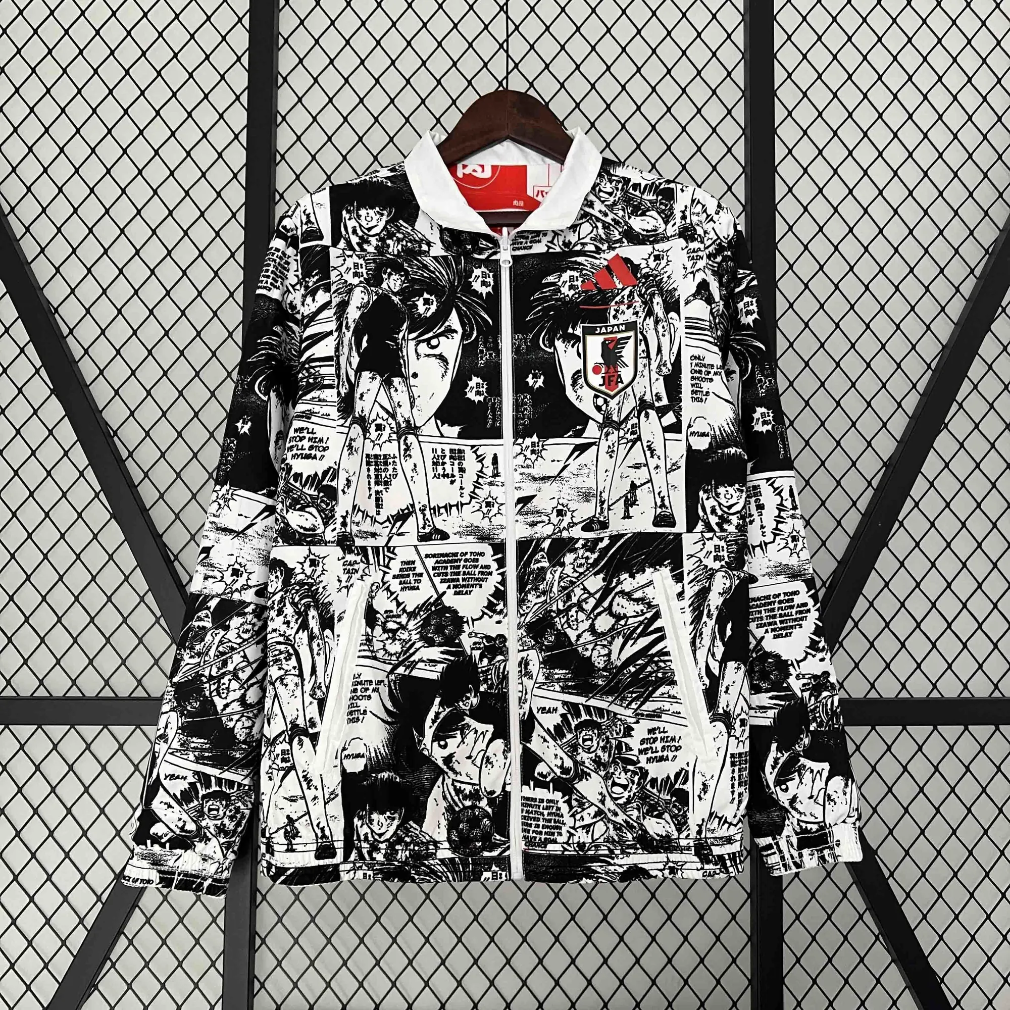 2024 Japan Reversible Windbreaker Gray&Red Special Edition Style Double-Sides Jacket For Sale 2