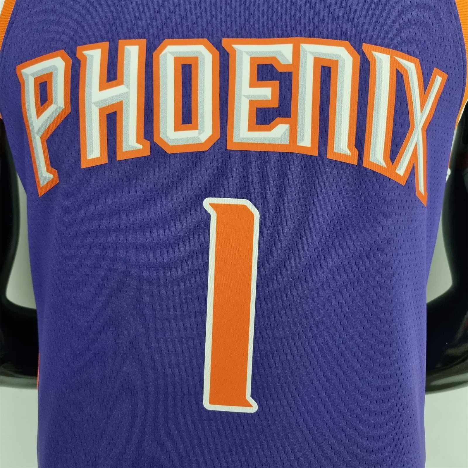 75th Anniversary Booker #1 Phoenix Suns Purple NBA Jersey 5