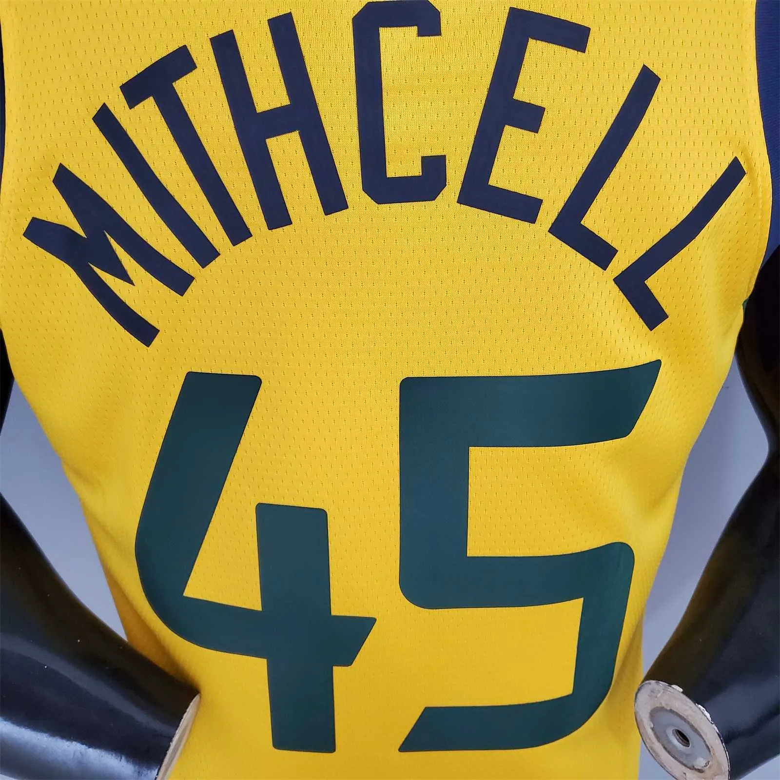 2021 MITHCELL#45 Jazz JORDAN theme yellow 4