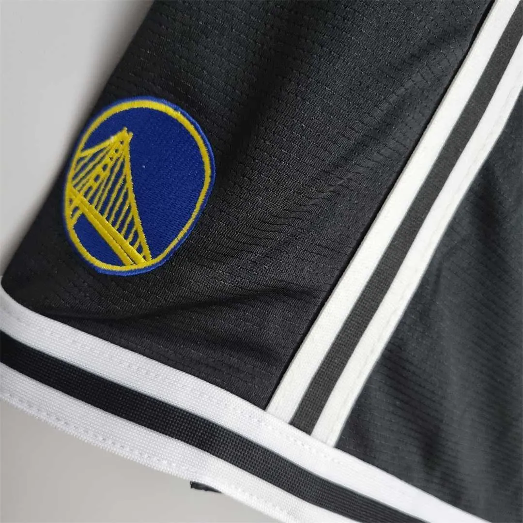 2022 Golden State Warriors NBA US Training Shorts Black 2