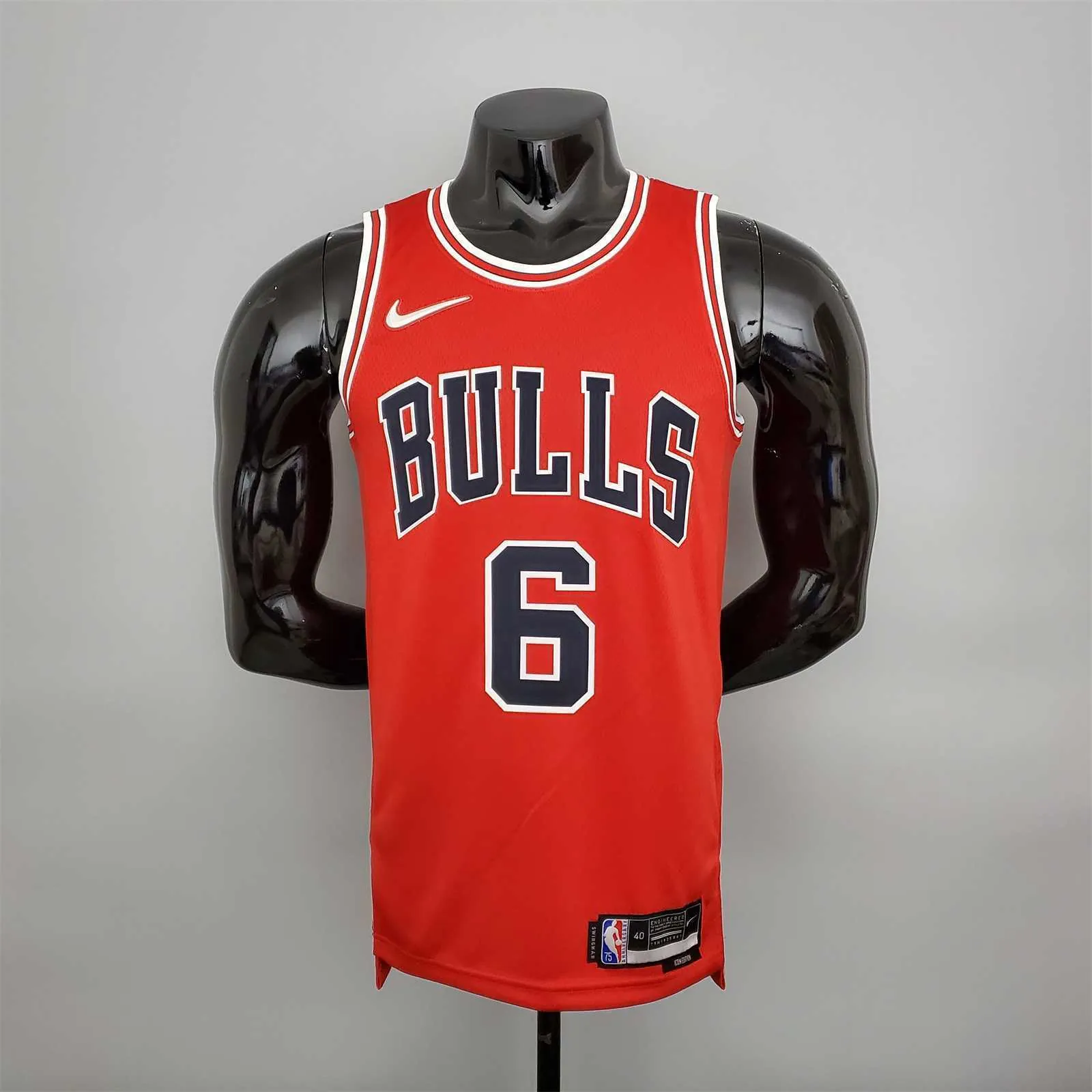 75th Anniversary CARUSO#6 Bulls Red 8