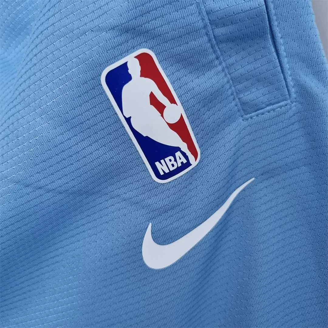 2022 Memphis Grizzlies NBA US Training Shorts Blue 3