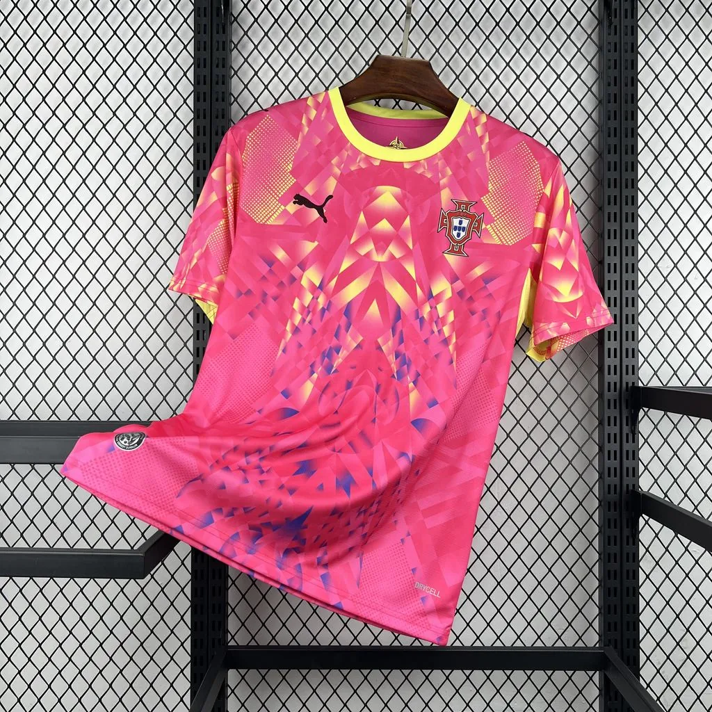 2026 Portugal Mens Goalkeeper Kit Football Pink T-Shirt AAAAJersey Supply Yupoo 7 7