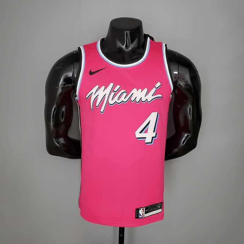 OLADIPO#4 Miami Heat V-neck pink 8