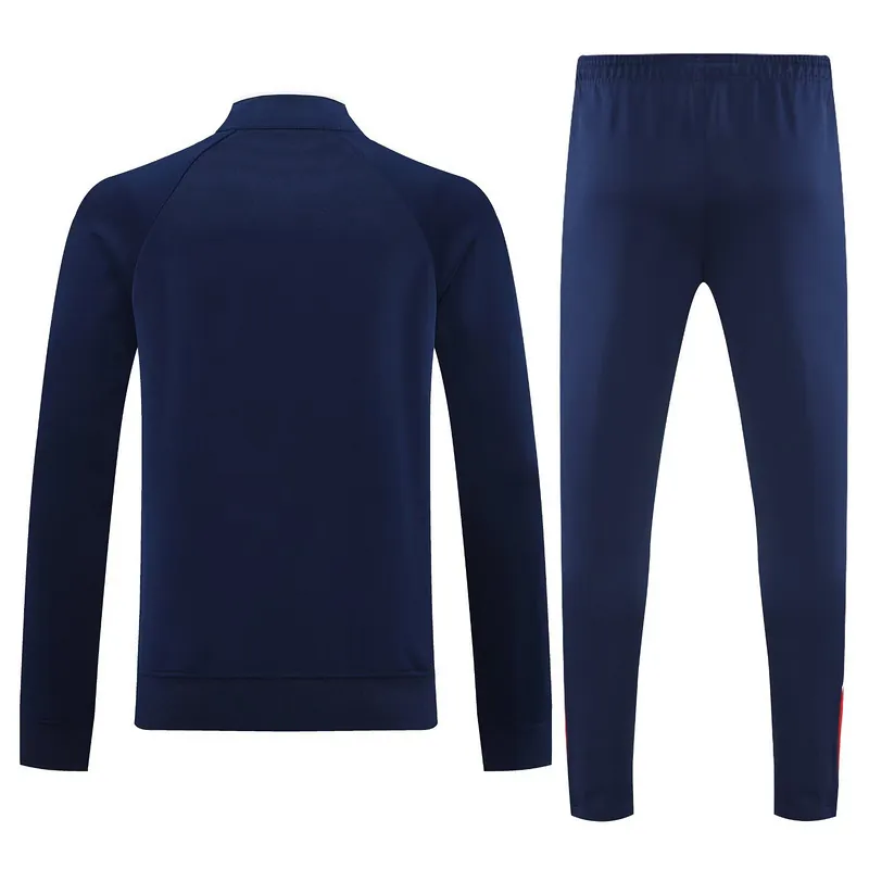 25-26 Manchester United Retro Navy Football Tracksuit Long Jacket Suits 2