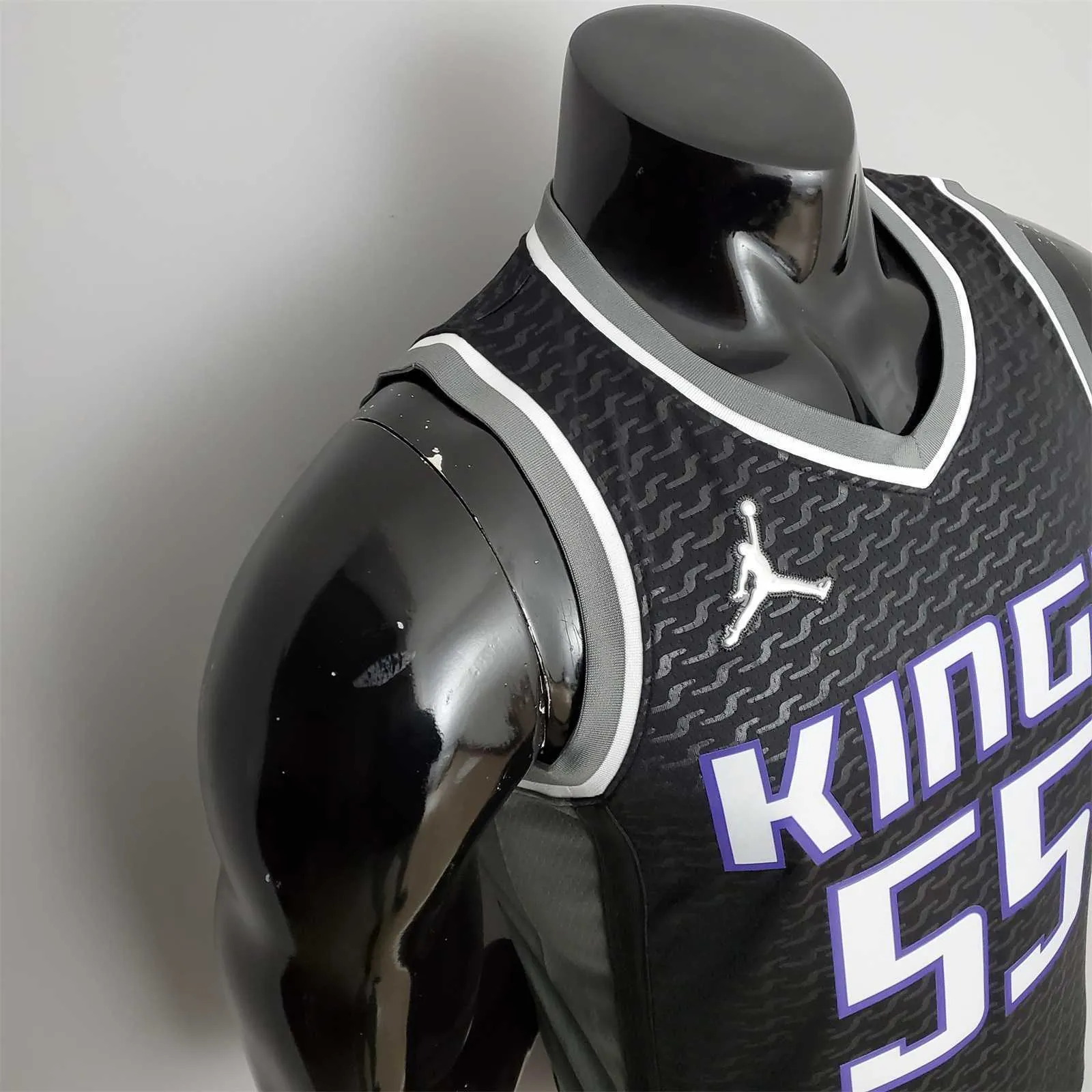75th Anniversary Williams#55 Jordan Kings Black NBA Jersey 4