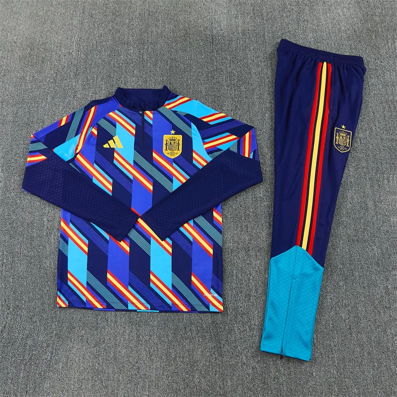 2026 Spain Mens Kit Football Aldult Training Long Sleeve Tracksuit Yupoo 5 1