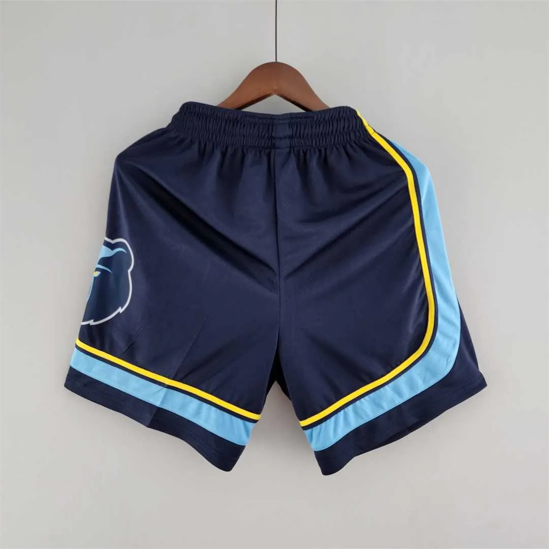 Memphis Grizzlies NBA Shorts Navy 4