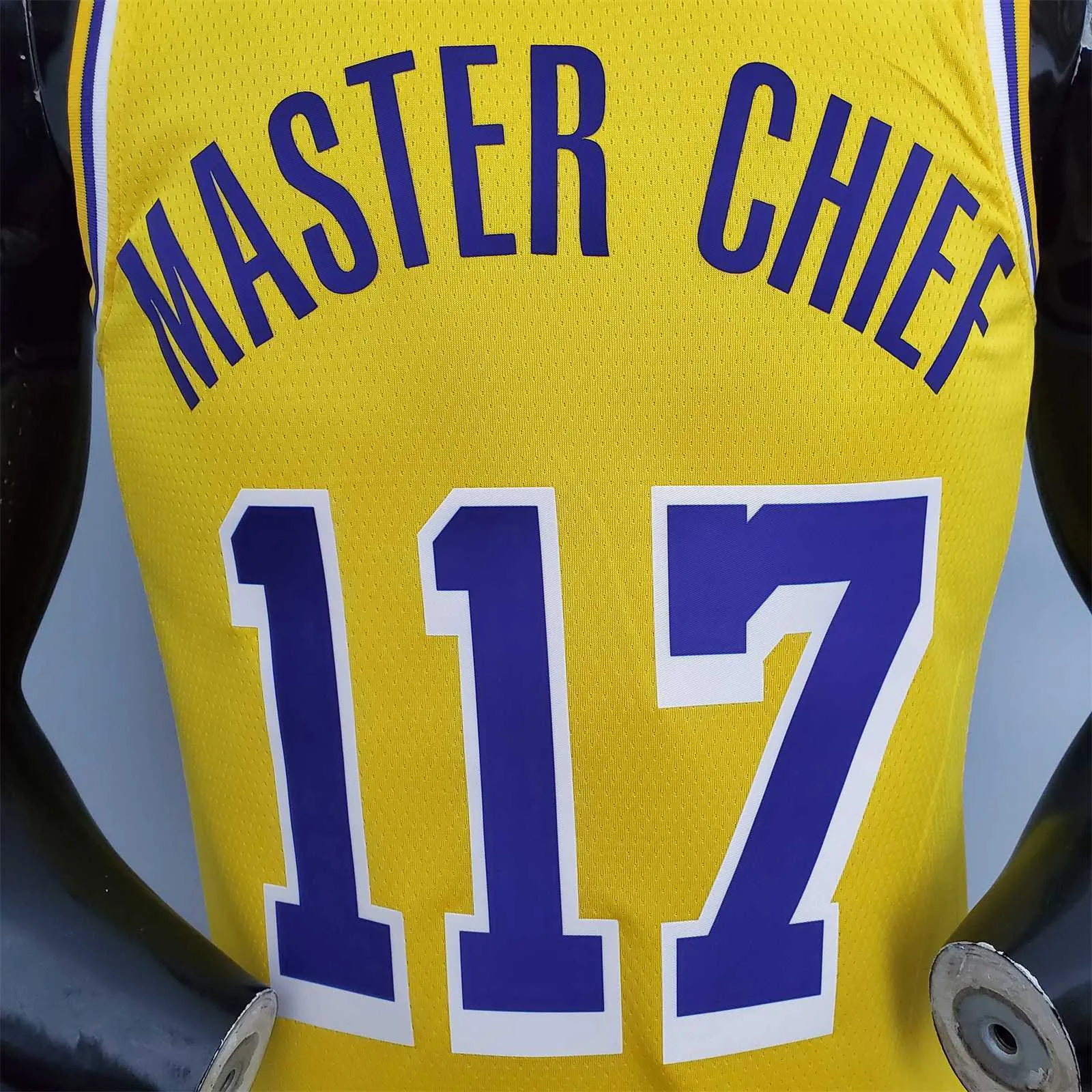 75th Anniversary master chief#117 Lakers White X-BOX Joint Yellow 2