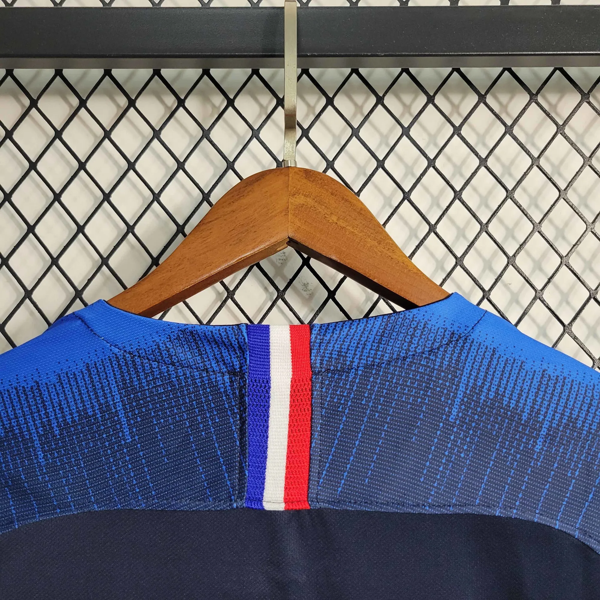 2018 Retro Long Sleeve France Home S-XXL 4