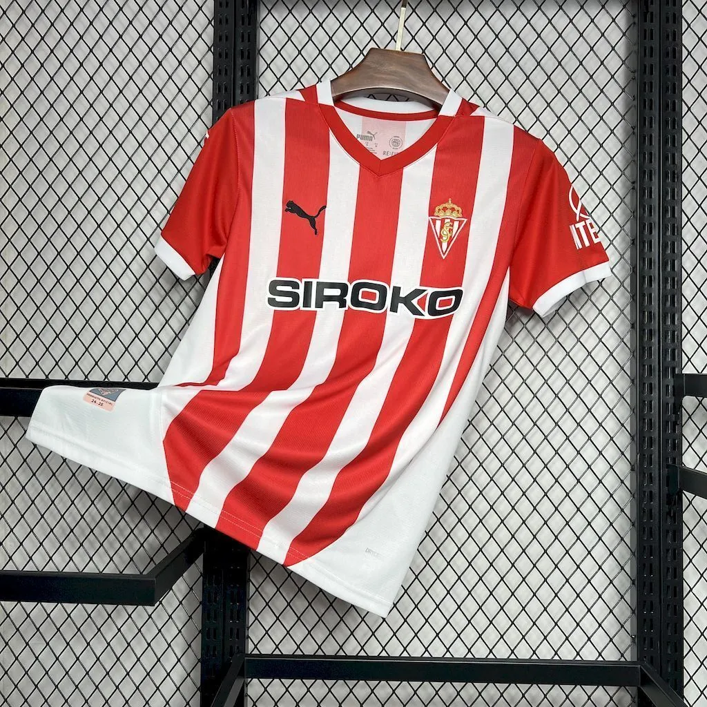 24-25 Sporting De Gijon Home Shirt Soccer Uniforms Soccer AAAAJersey Yupoo 6