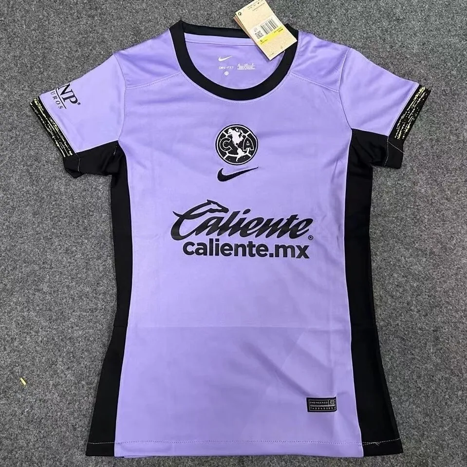 23-24 Club de Futbol America Women Shirt Third Kit PurPle Cheap Jersey Yupoo 2