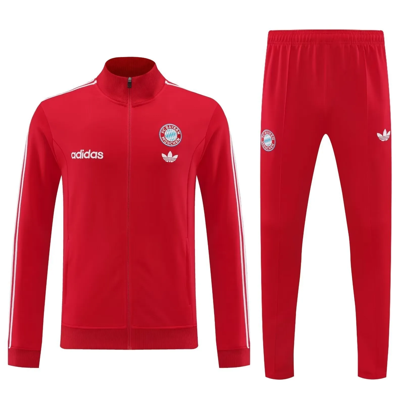 24-25 Bayern Long Sleeve Kits Red Jacket Suits Soccer Jerseys Yupoo 3