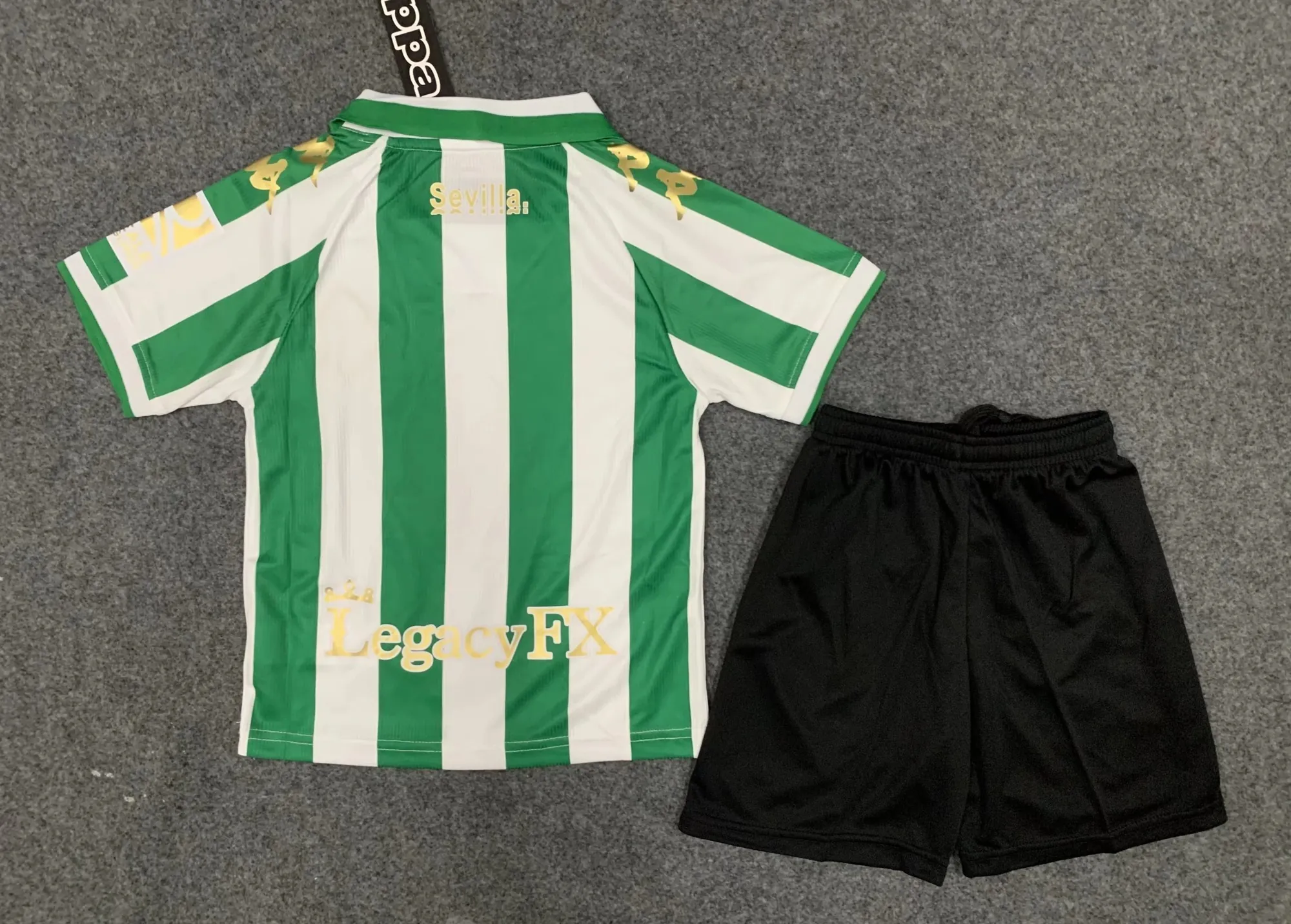 22-23 Real Betis Cup version home kids kit 1