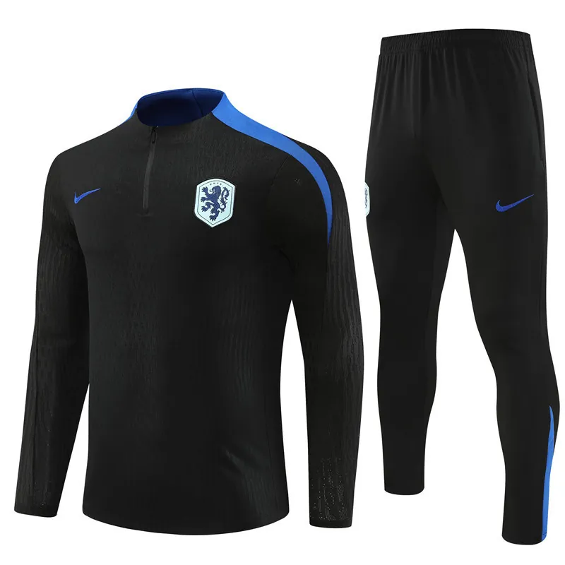 2024 Netherlands Player Long Sleeve Training Suit Football Shirts 4