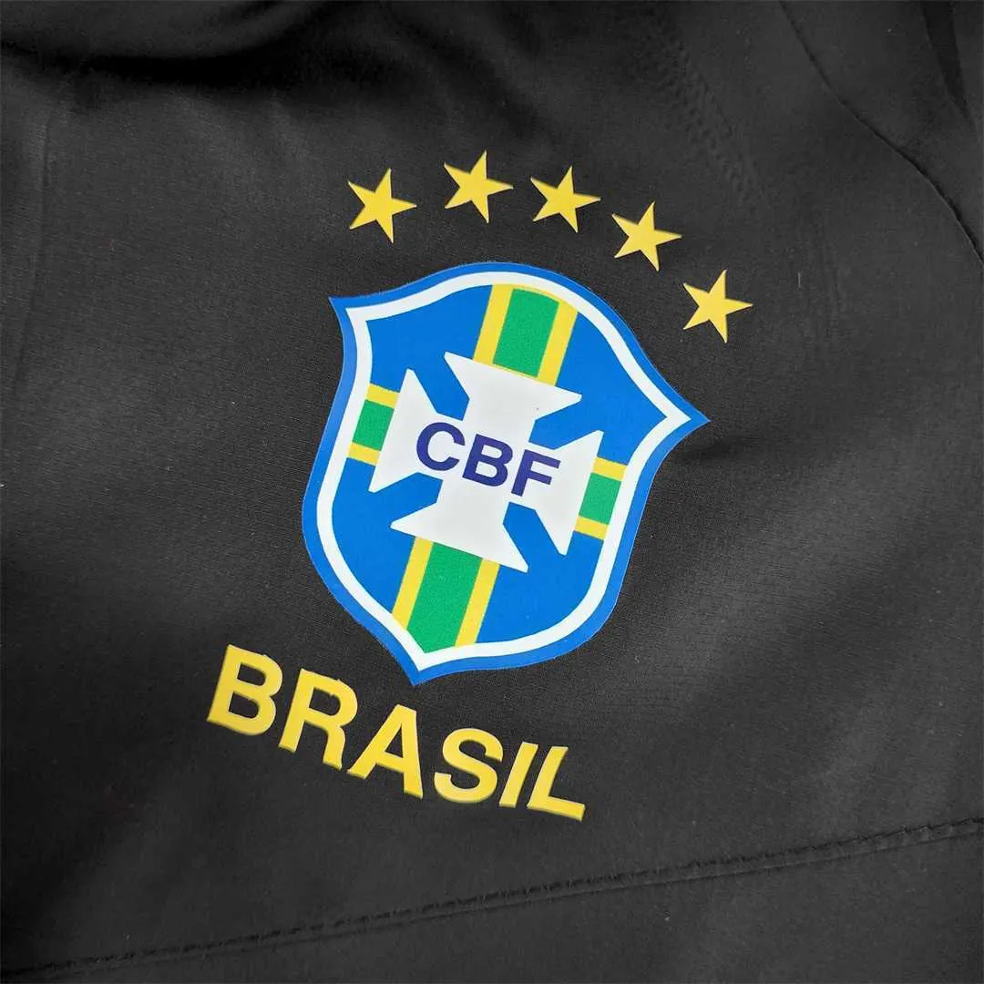 2022 Brazil black windbreaker 3