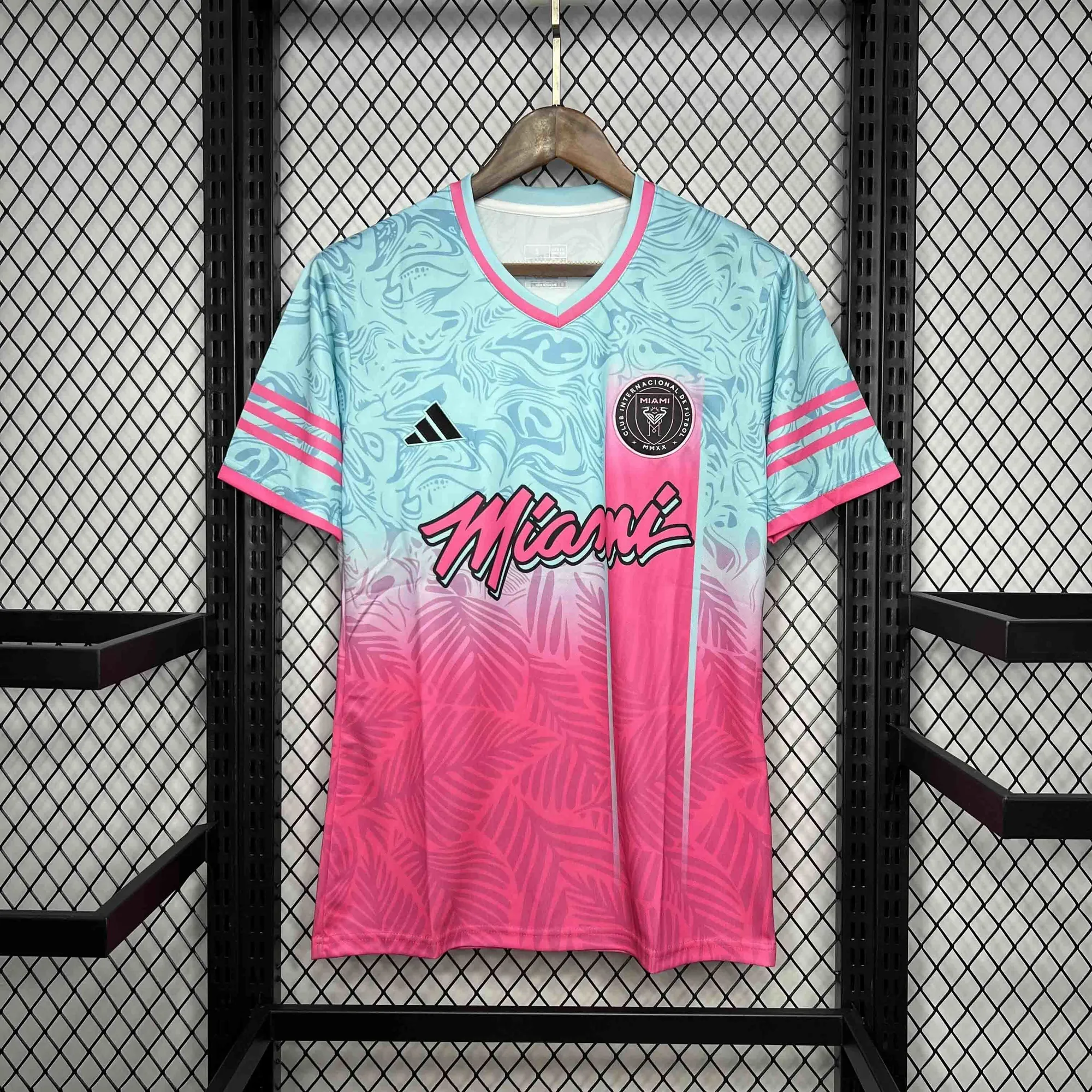 24-25 Inter Miami Special Beach Edition Kit Pink&Blue AAAAJerseys Dropshipping Yupoo 5