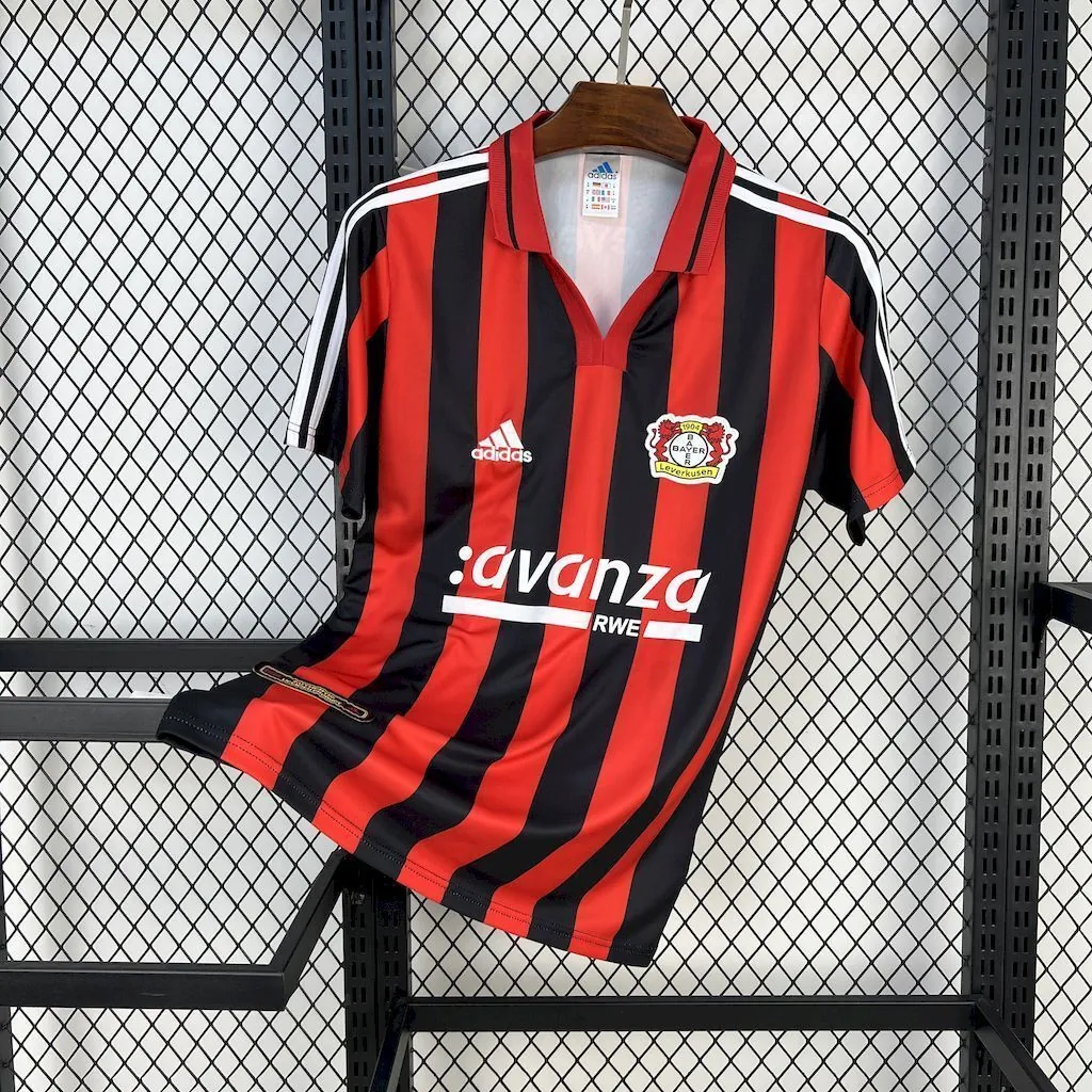 00-01 Bayer 04 Leverkusen Home Retro Kit Vintage Shirt AAAAJersey Yupoo 5