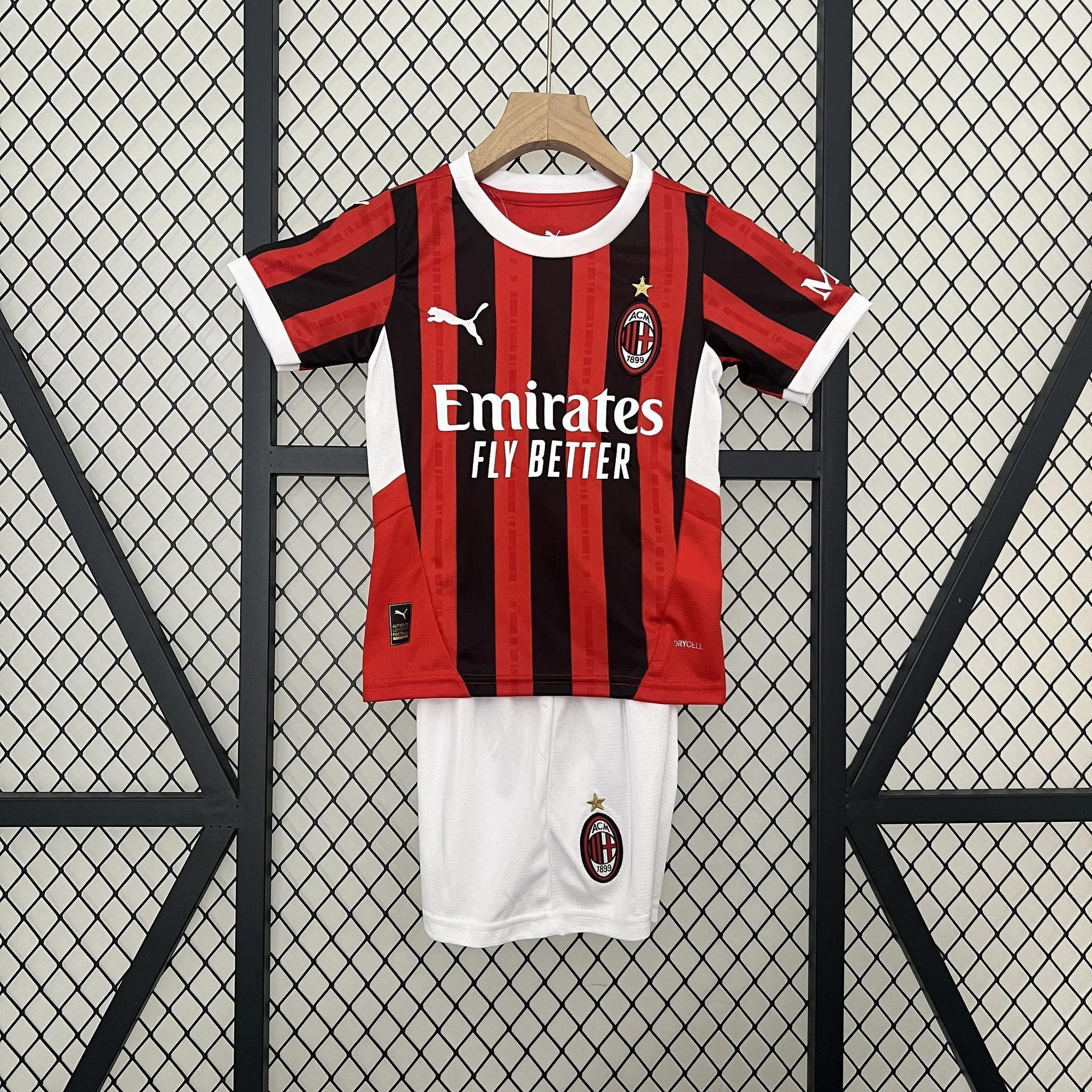 24-25 AC Milan Home Kid Kits Youth Apparels AAAAJersey Supplier Yupoo 9