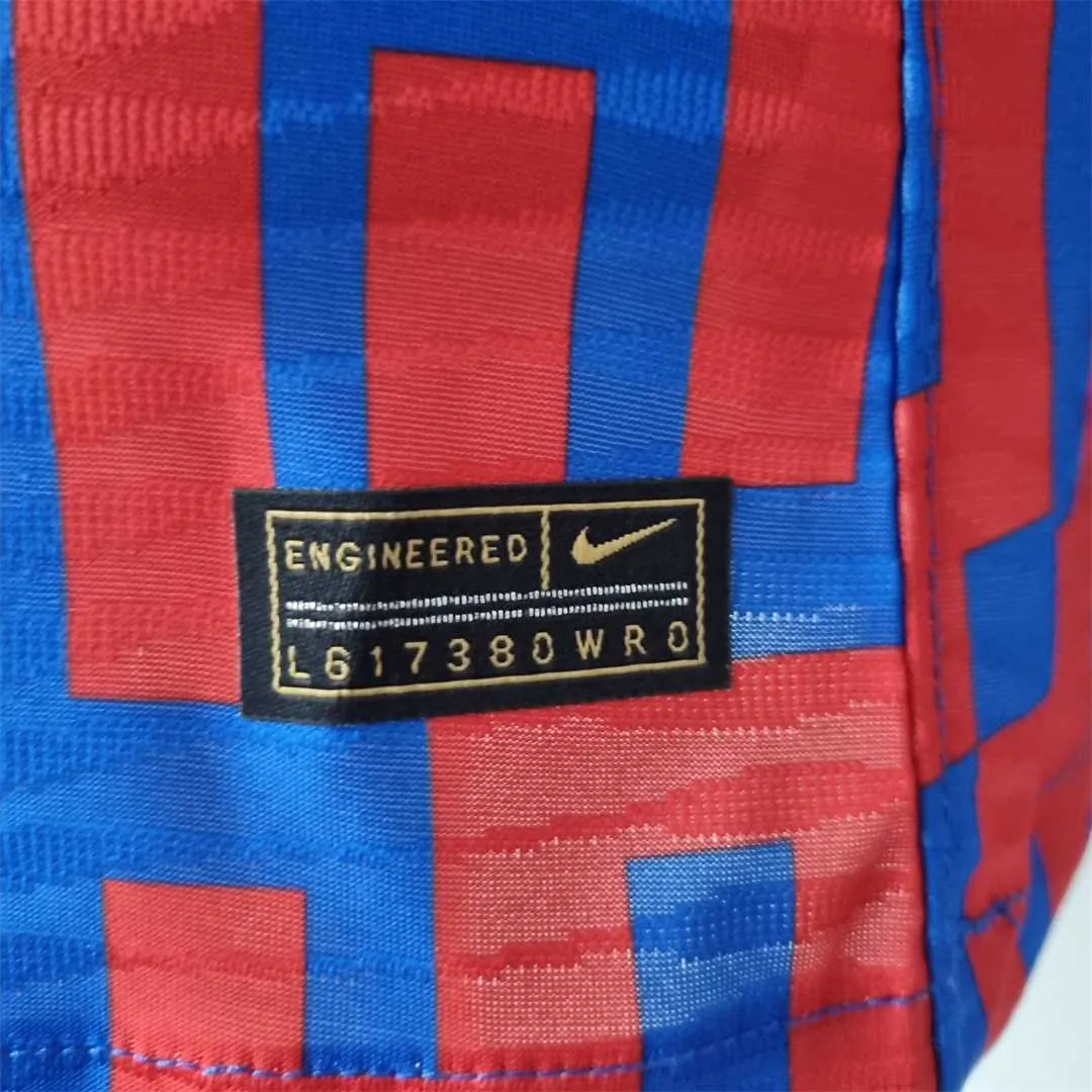 22-23 Barcelona Pre-match suit redblue player version 4