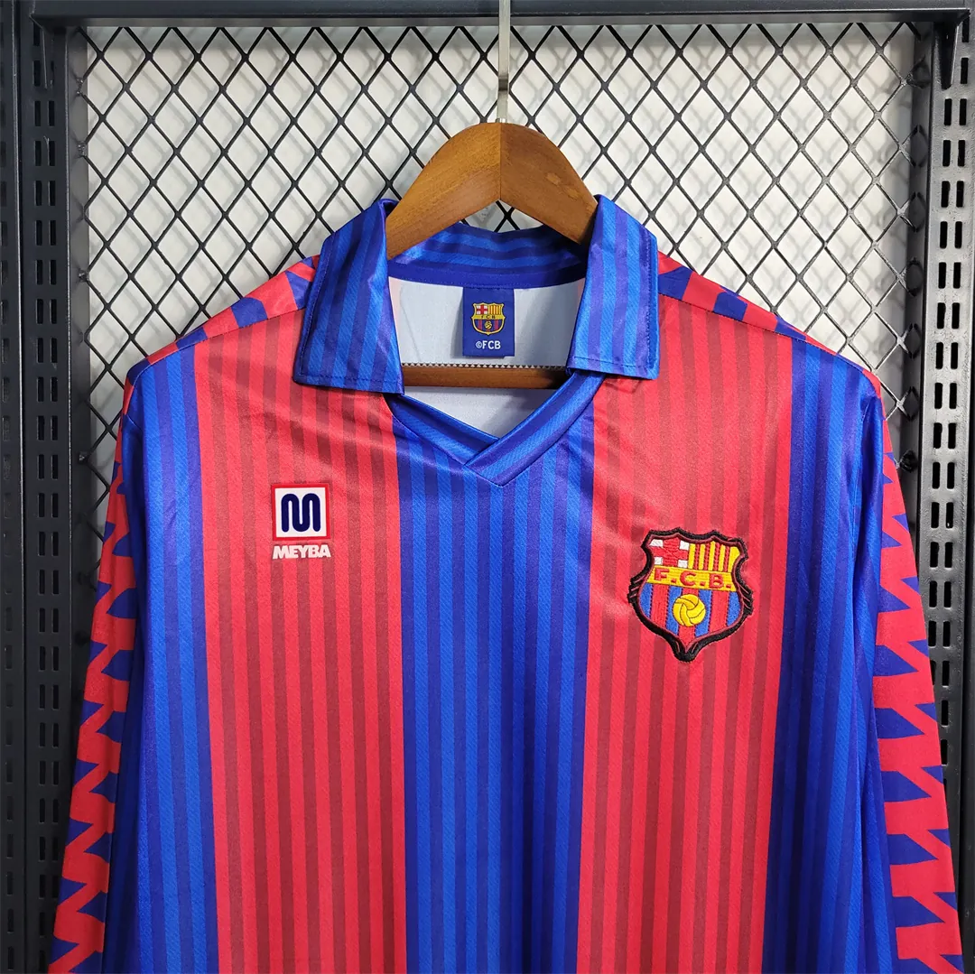 91-92 Barcelona home Long Sleeve 5