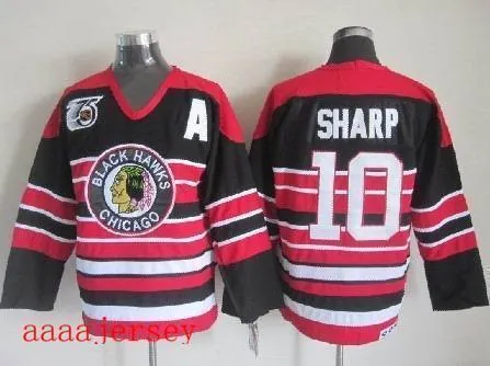 Chicago Blackhawks retro ice hockey jersey M-3XL 芝加哥黑鹰队复古冰球服 7