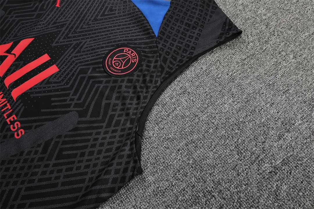 22-23 PSG vest training suit kit Black 8