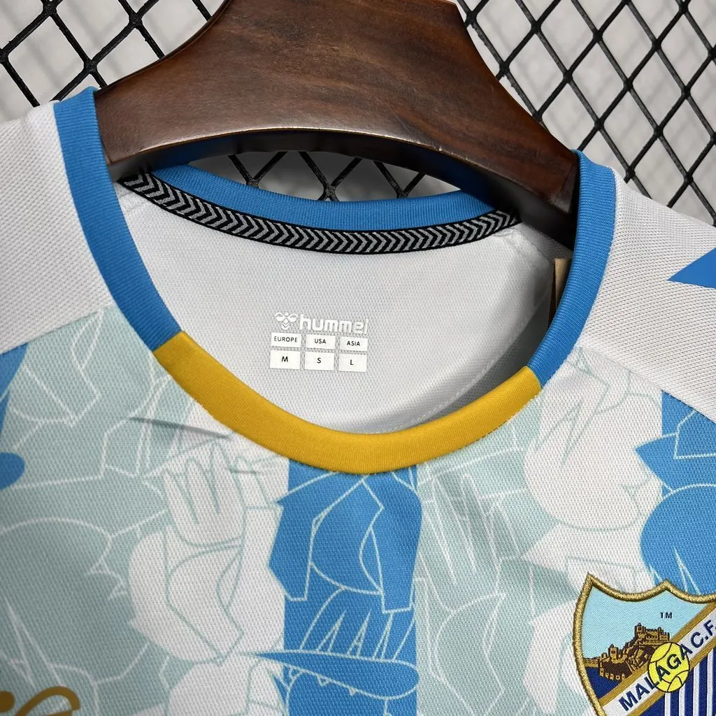 24-25 Malaga Home Kit Football Apparels Sport AAAAJersey Yupoo 1
