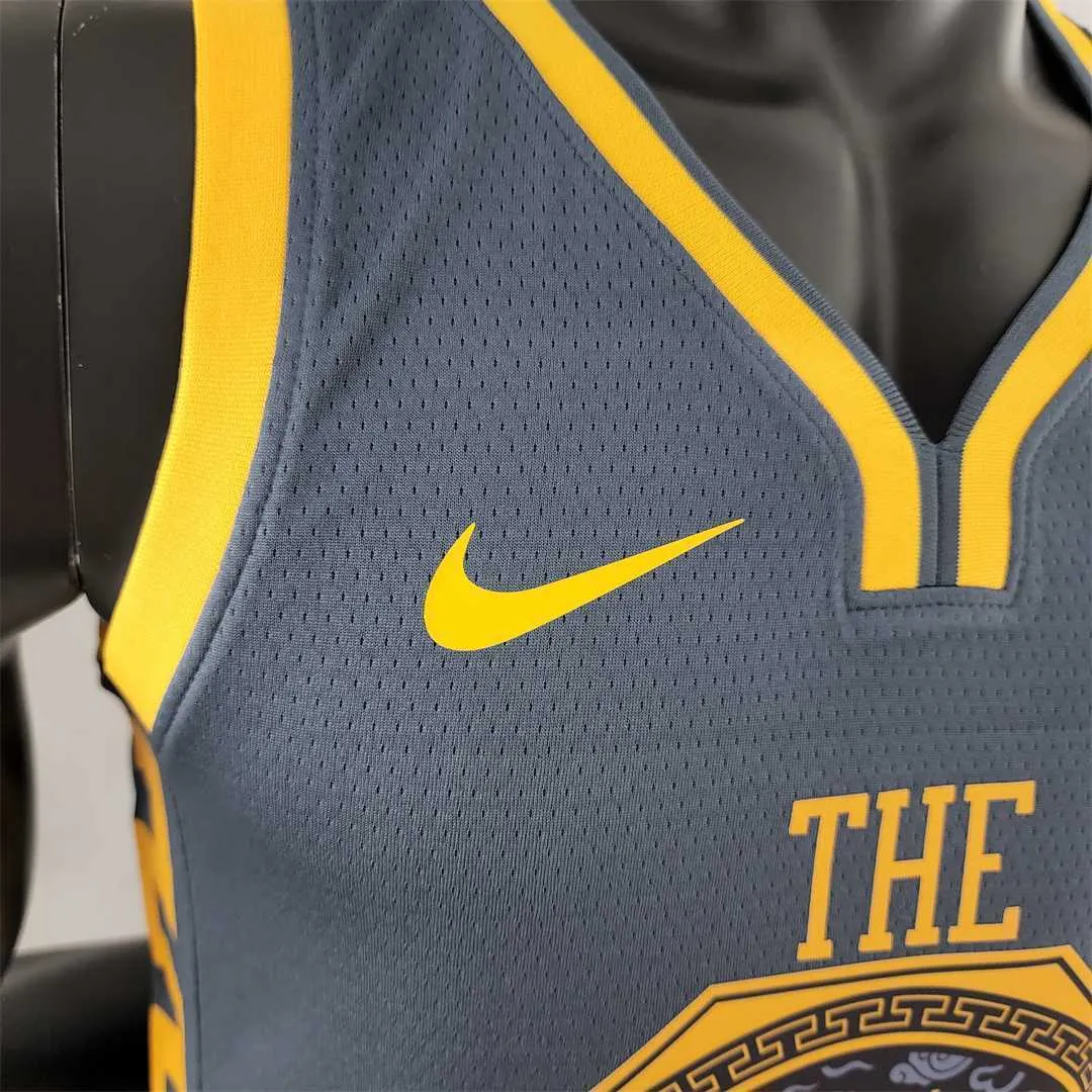 2018 DURANT #35 Golden State Warriors Grey NBA Jersey 1