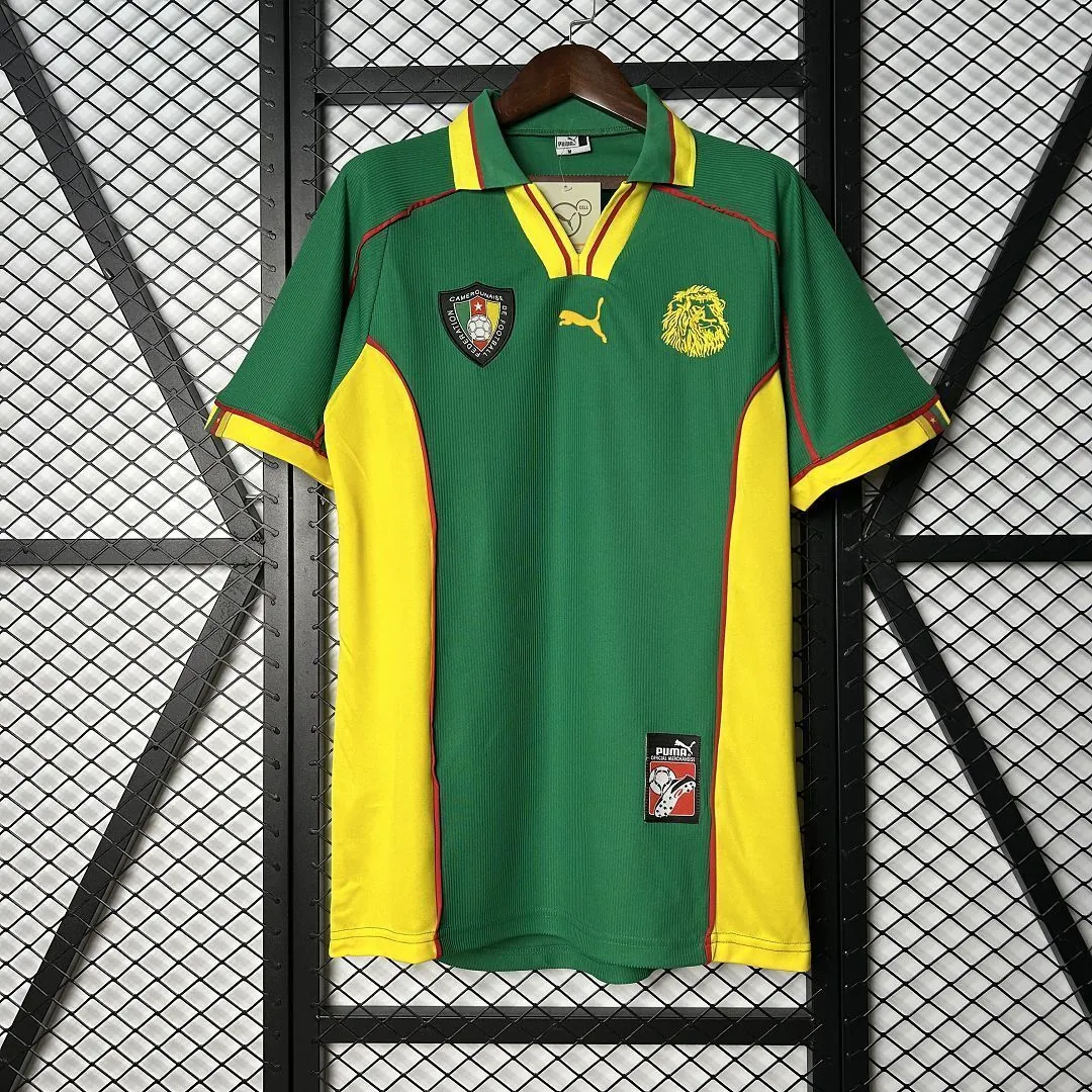 1998 Cameroon Home Retro Kit Vintage Shirt AAAAJersey Wholesale Yupoo 8