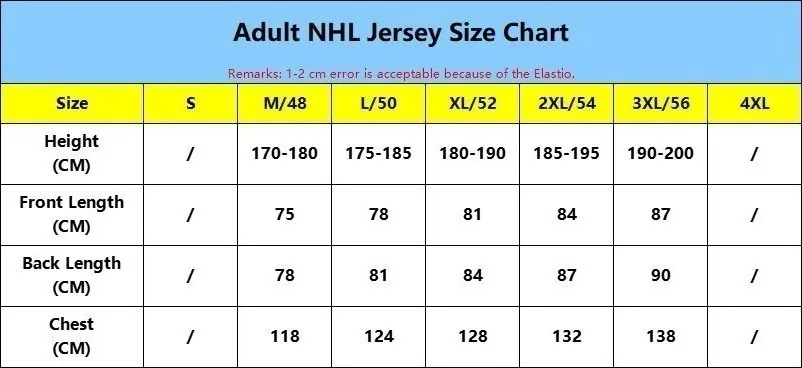 All Products Size Chart 6