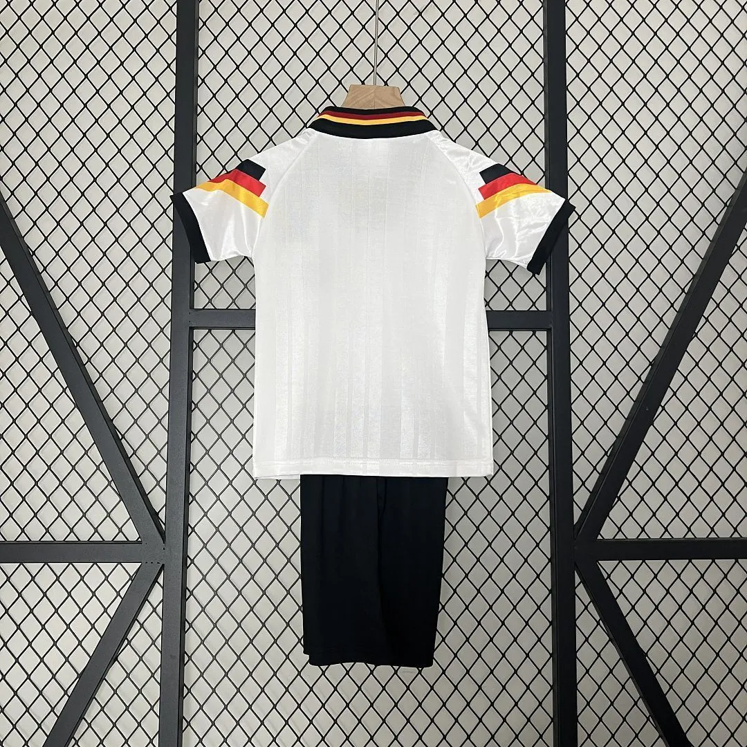 1992 Germany Home Retro Kids Kits Euro Cup Shirt Soccer Jerseys Yupoo 2